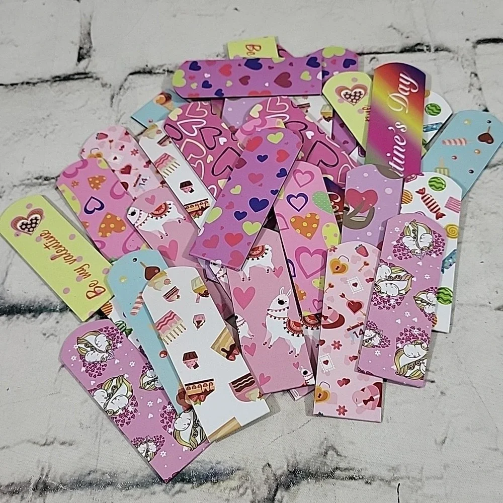 Magnetic Bookmarks Valentines Day Lot Of 36pcs Pink Hearts Treats Favors
